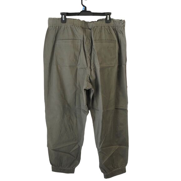 NEW Knox Rose Jogger Pants Joggers Womens Plus Size 1X Dusty Olive Elastic Waist - Picture 6 of 9